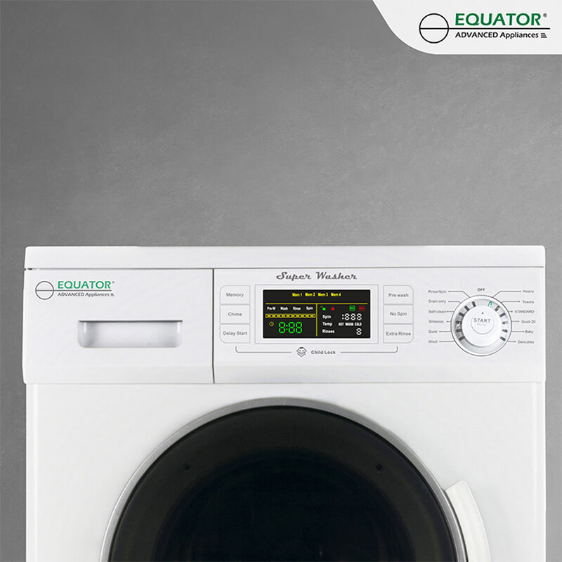 Equator Compact Stackable Washer and Dryer with Quiet, Winterize, and Auto-Dry Features, EW 824 N ED 850 image number 6