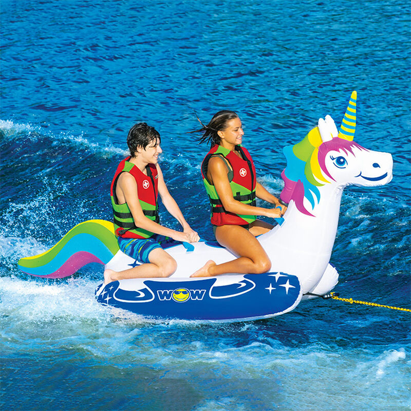 WOW Unicorn 2-Person Towable Tube image number 2