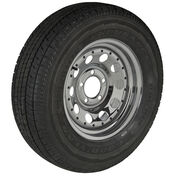 Goodyear Endurance ST215/75 R 14 Radial Trailer Tire, 5-Lug Chrome Modular Rim