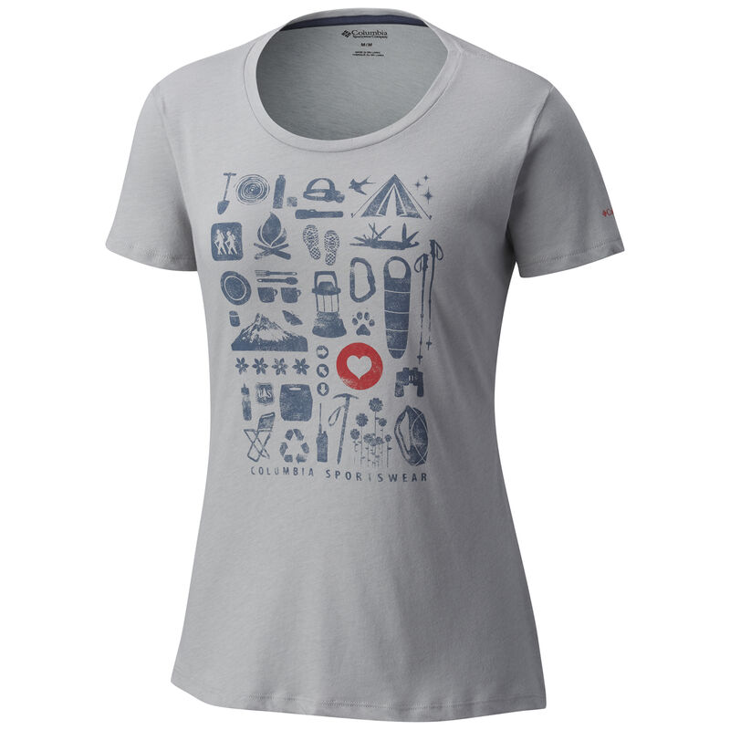 Columbia Women's Camp Stamp Short-Sleeve Tee image number 1