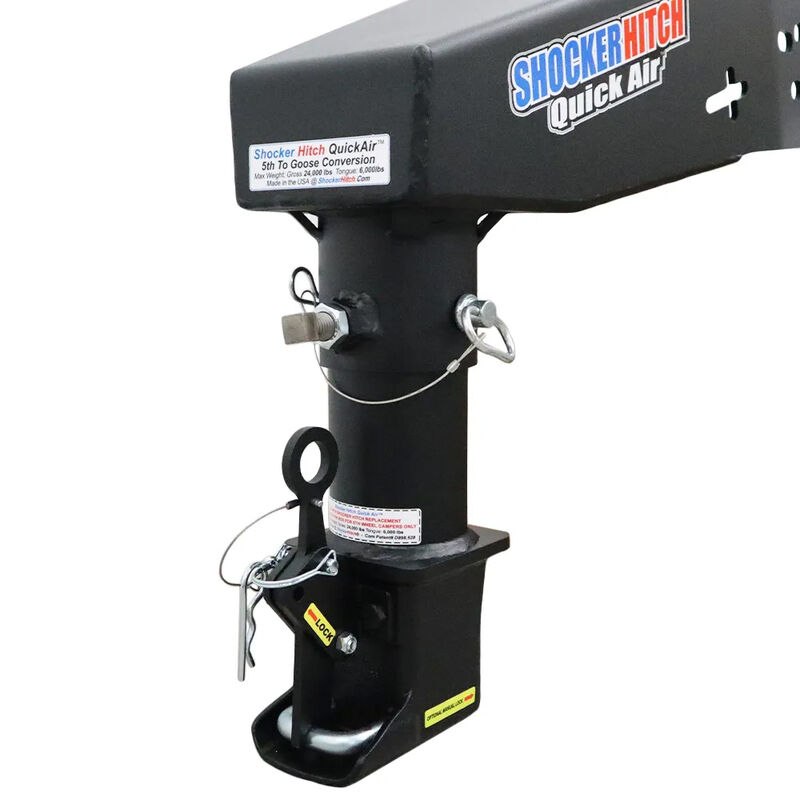 Shocker Hitch 5th Wheel to Gooseneck Shift Lock Coupler Conversion Kit, Lippert 1621, 0719, RhinoBox, without Chain Kit image number 8