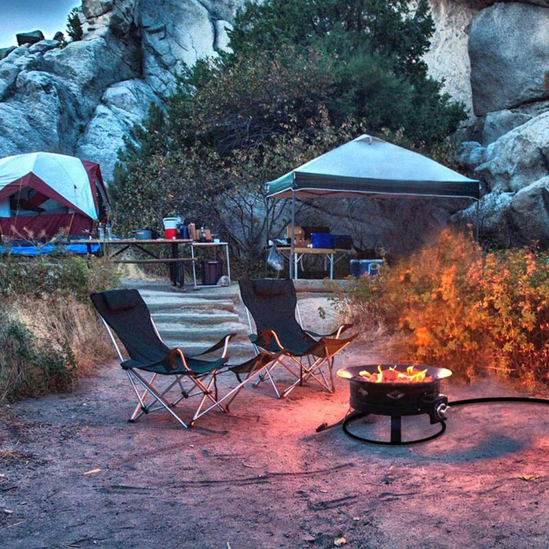 Flame King 19" Outdoor Portable Propane Gas Fire Pit Bowl image number 12