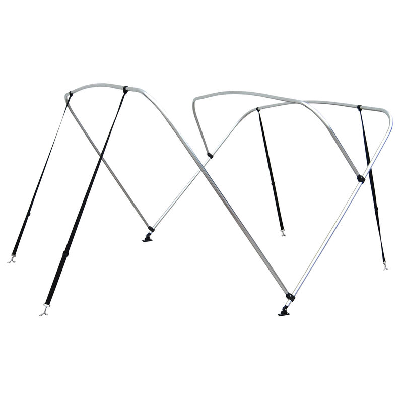 Shademate Bimini Top 4-Bow Aluminum Frame Only, 8'L x 42"H, 91"-96" Wide image number 1
