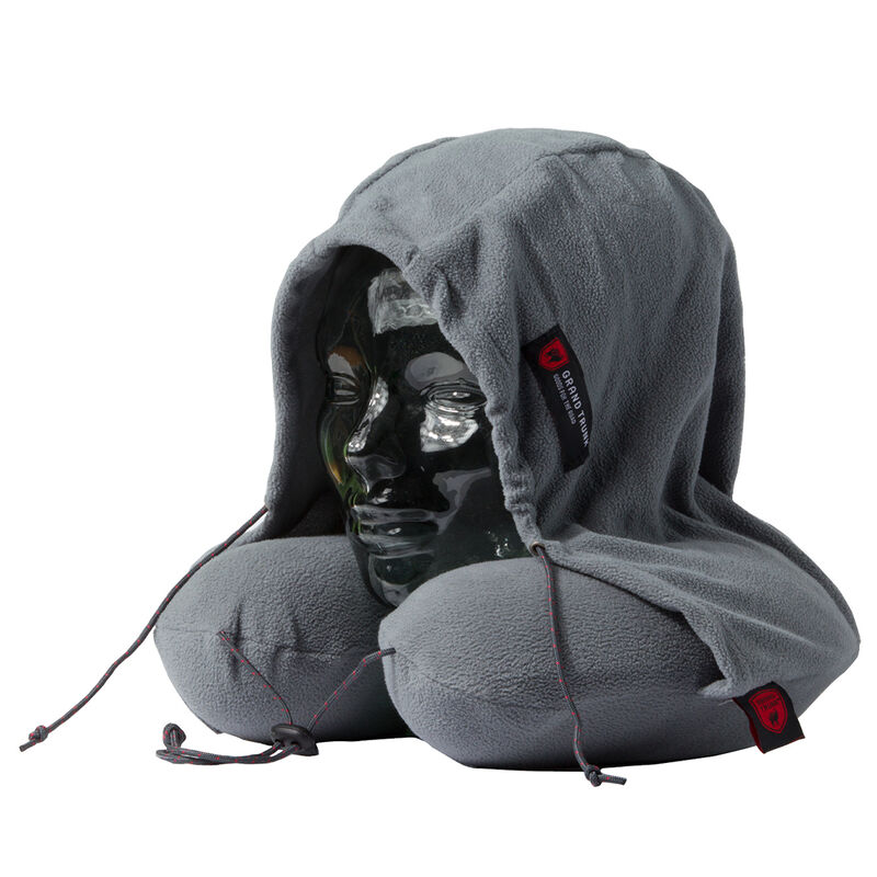 Grand Trunk Blackout Hooded Travel Neck Pillow, Slate Grey image number 1