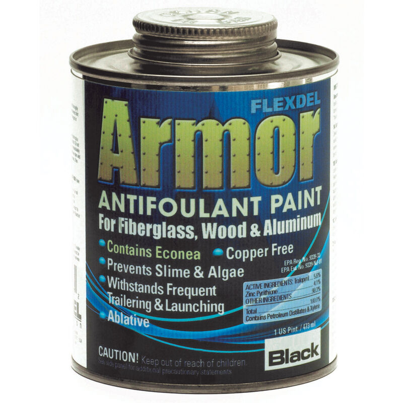 Aquagard Armor Bottom Paint For Outdrives, Pint, Black image number 1