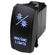 Race Sport LED Rocker Switch with Blue LED Radiance – NAV Lights