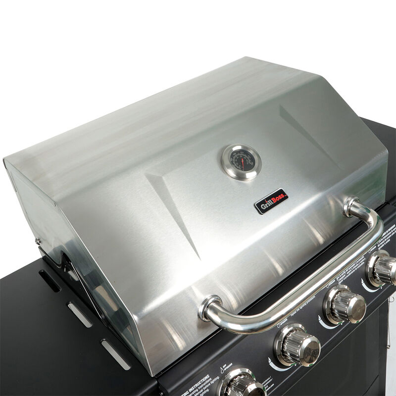 Grill Boss 4-Burner Gas Grill with Side Burner image number 14