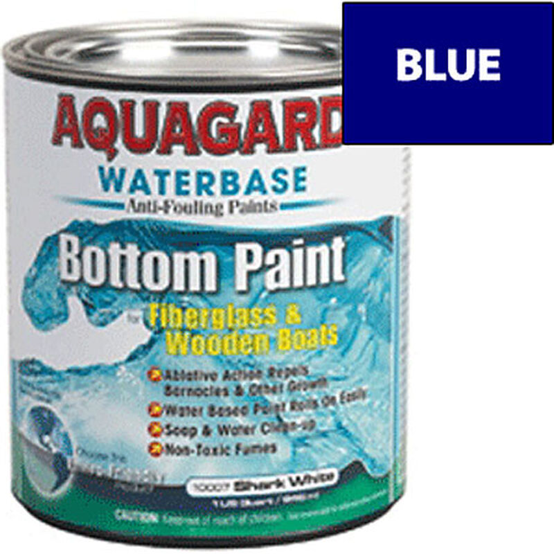 Aquaguard Waterbase Anti-Fouling Bottom Paint, Quart, Blue image number 1