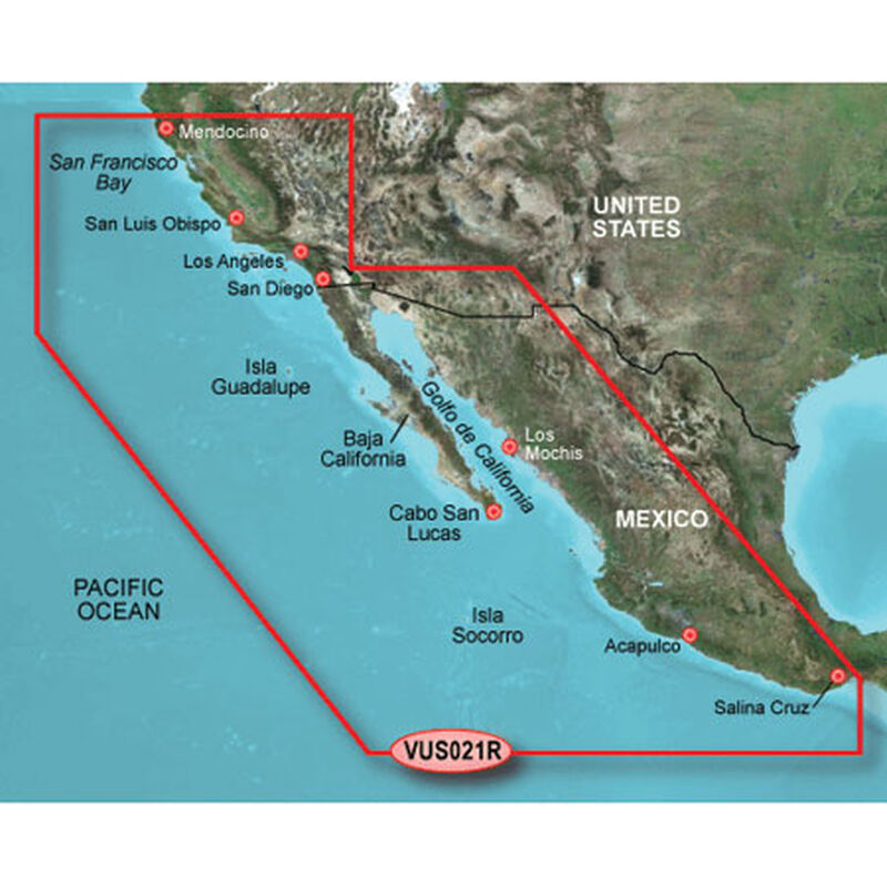 Garmin BlueChart g2 Vision - California to Mexico image number 1