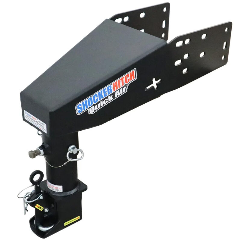 Shocker Hitch 5th Wheel to Gooseneck Shift Lock Coupler Conversion Kit, Lippert 1621, 0719, RhinoBox, without Chain Kit