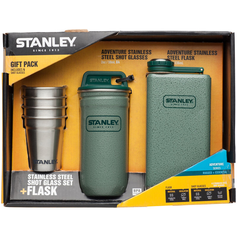 Stanley Adventure Stainless Steel Shot Glass & Classic 8-Oz. Flask Gift Set image number 6