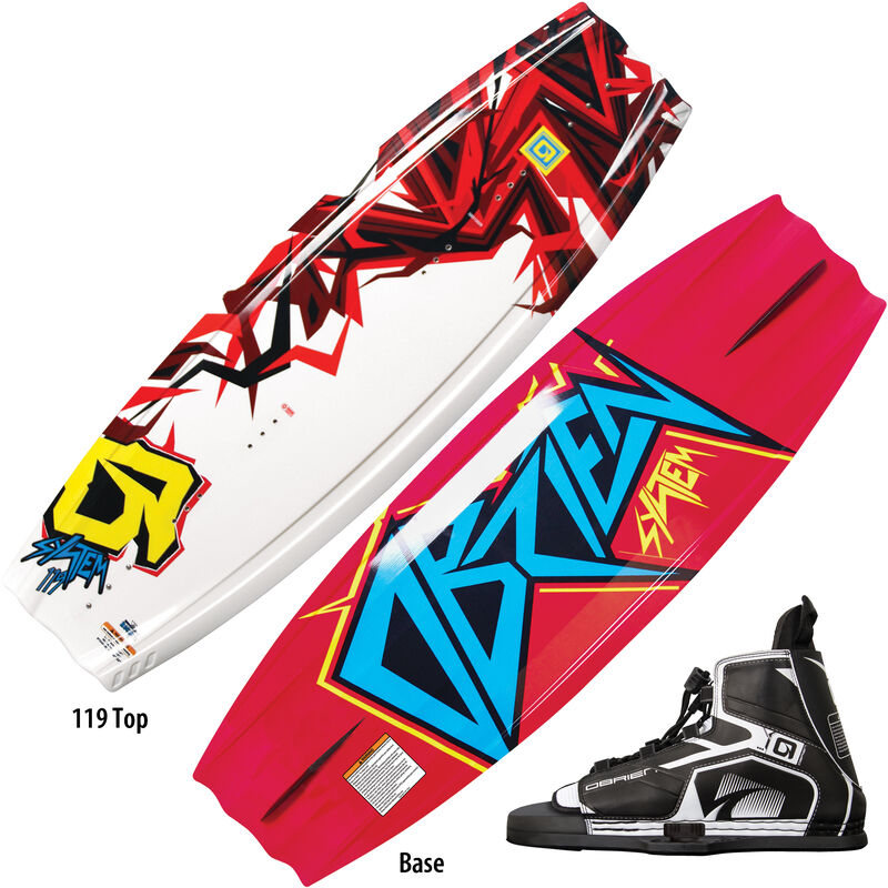 O'Brien System Wakeboard With Jr. Device Bindings image number 1