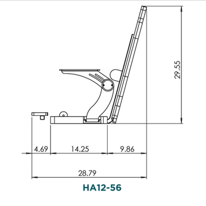TACO Marine Open Water 56" Wide Double Sport Bench image number 4