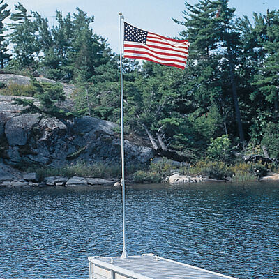 Dock Edge Flexi-Flag 21' Flag Pole With American Flag