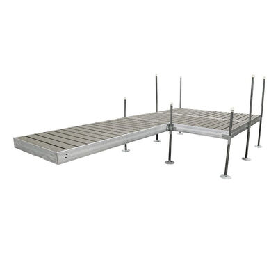 Tommy Docks 16' Platform-Style Aluminum Frame With Composite Decking Complete Dock Package - Ridgeway Gray