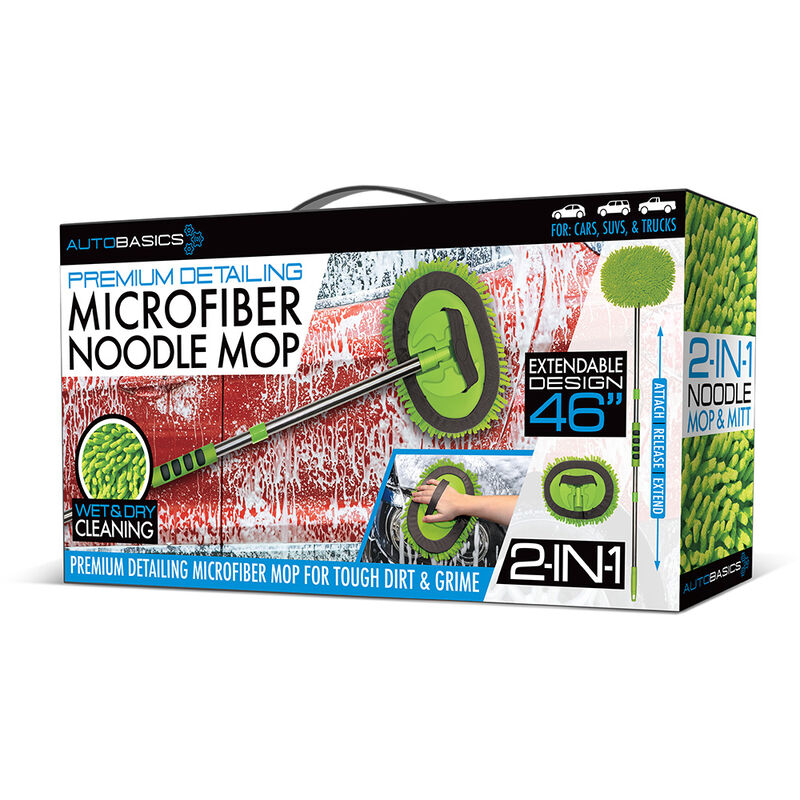 Aduro Auto Basics Microfiber Noodle Mop image number 3