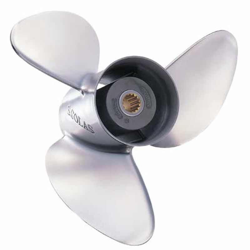 Solas 3-Blade Propeller, Pressed Rubber Hub / Stainless Steel, 14 dia x 11 pitch, Right Hand image number 1