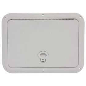 DPI Marine DPF White Flush Series Hatch Door, 11" x 15" O.D. frame