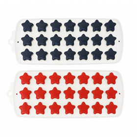 Cook with Color 2-Piece Star Ice Cube Trays