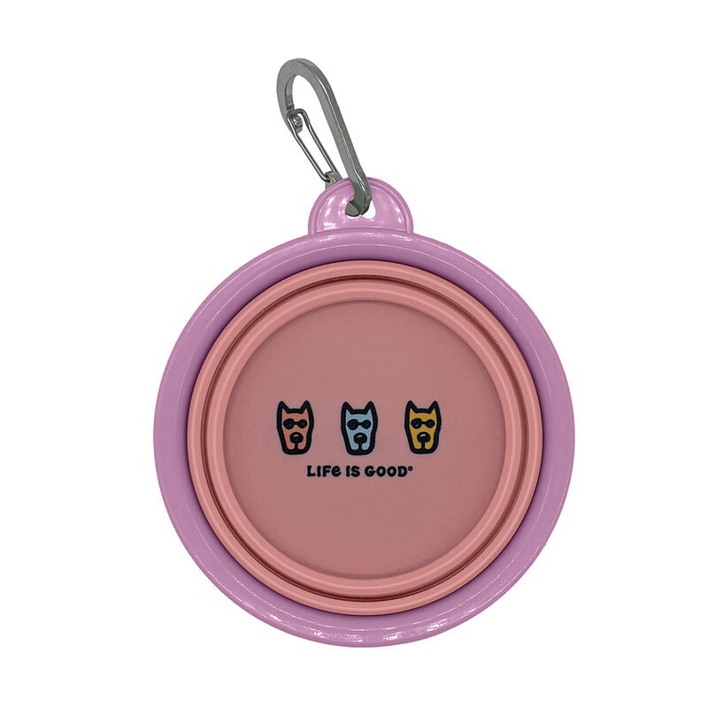 Life is Good Silicone Pet Travel Bowl, LIG Dogs image number 11