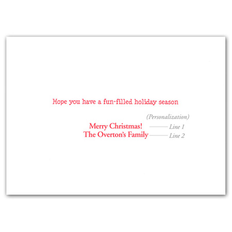 Kersten Brothers Personalized Reindeer Skiing Christmas Cards image number 2