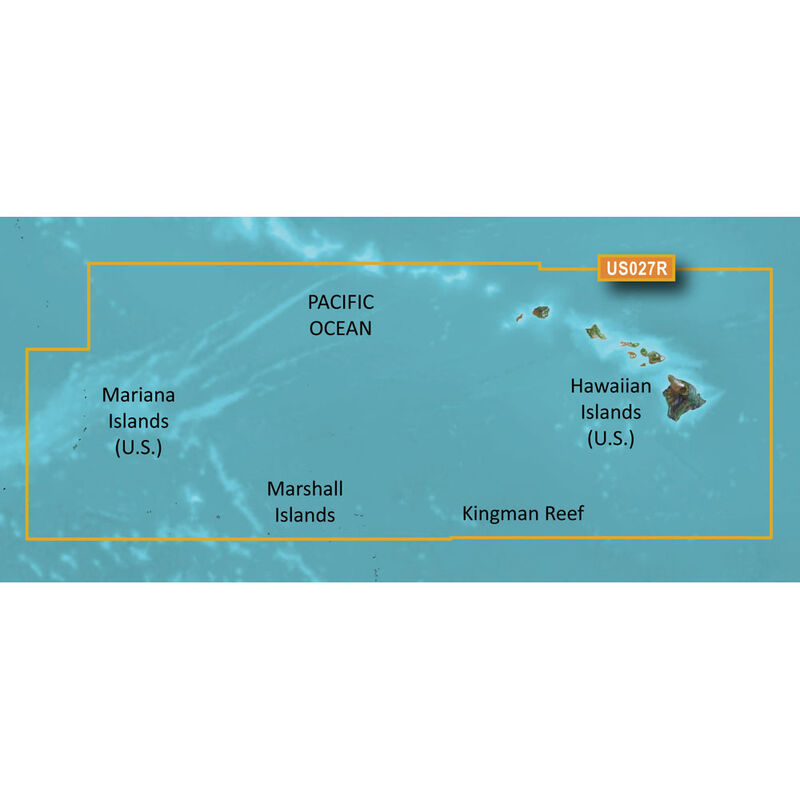 Garmin BlueChart g2 HD Cartography, Hawaiian Islands - Mariana Islands image number 1