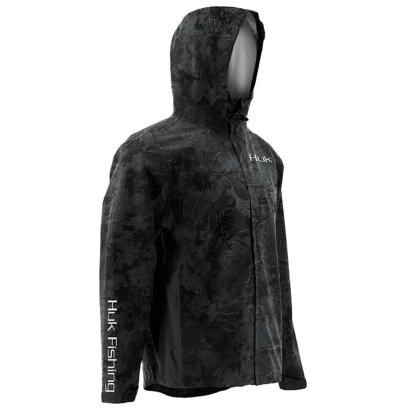 HUK Men's Camo Packable Rain Jacket