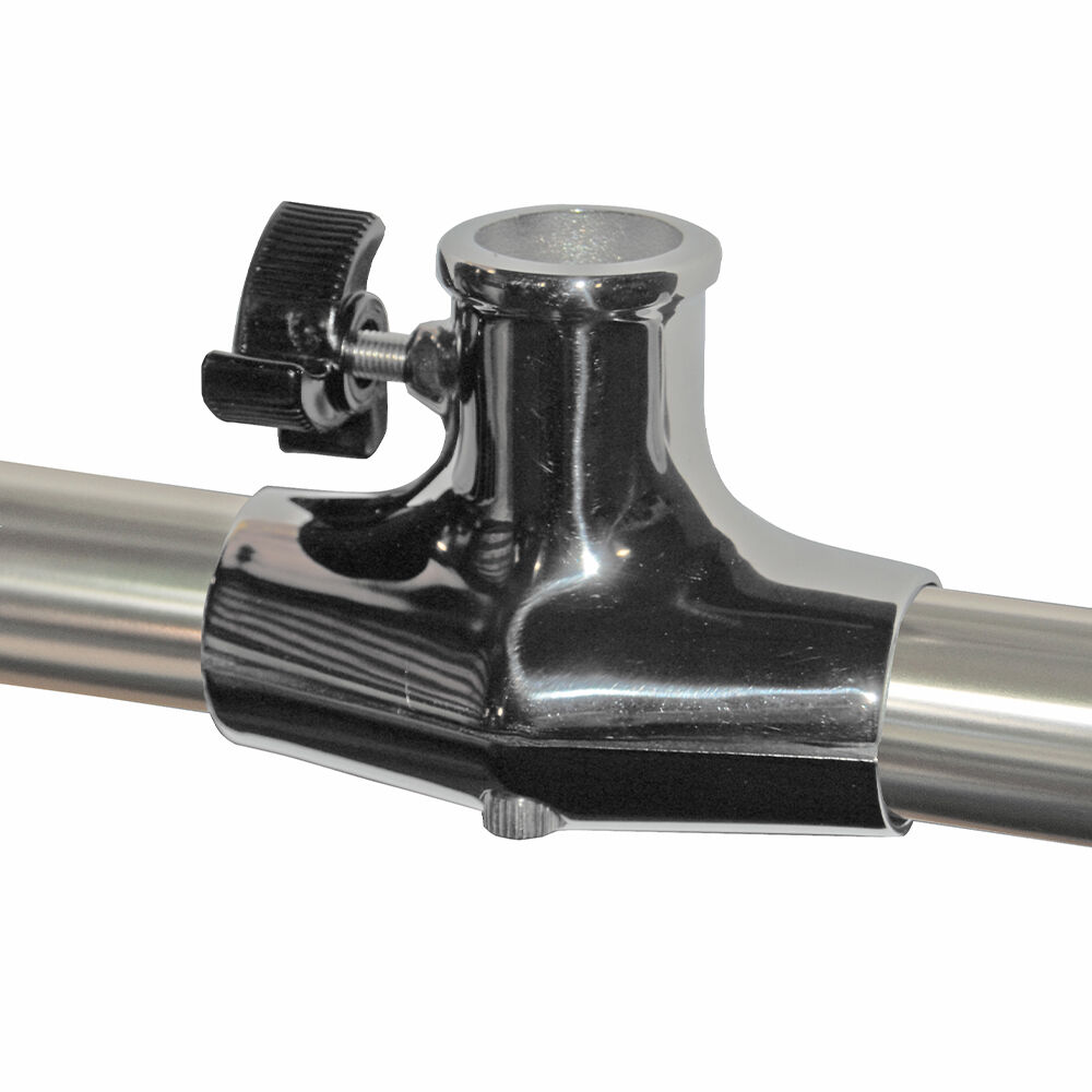 Rail Mount Flag Pole Socket Stainless Steel for 7/8"1" rails 1" Flag