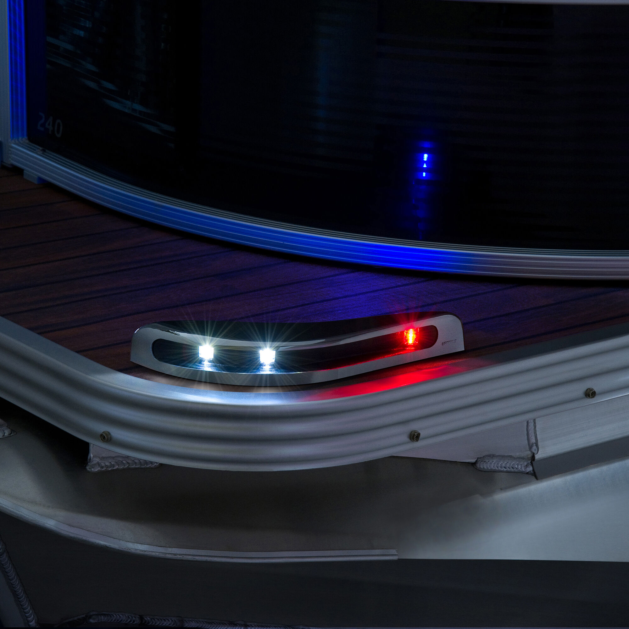 7 Inch 580W LED Light Pods For Pontoon Boat - 7 Head Marine Spreader Docking Lamp Kit