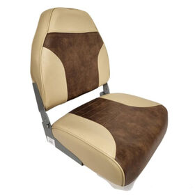 Horizon Manufacturing 21.5" Boat Seat High Back Fold Down -  Sand/Brown