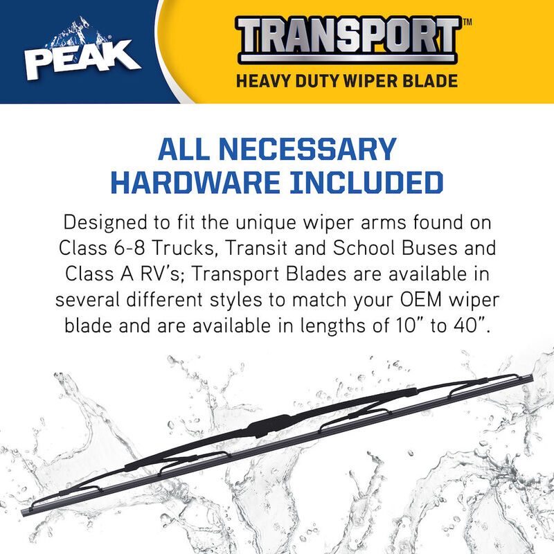 PEAK Transport 32" Windshield Wiper Blade, 12x4 Hook image number 5