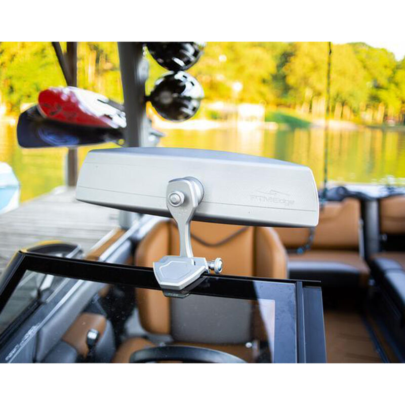 PTM Watersports ZXR-300 Pivoting Mirror Bracket, Fits TaylorMade Windshields, Electrobrite Silver image number 3