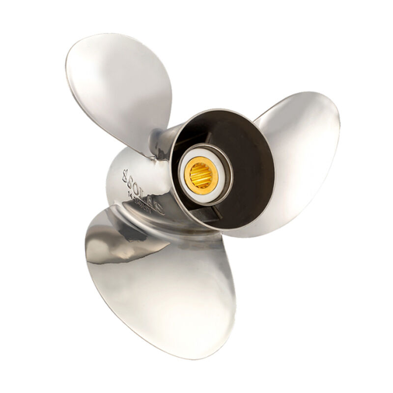 Solas 3-Blade Propeller, Rubber Hub / Stainless Steel, 13 dia. x 19 pitch, RH image number 1