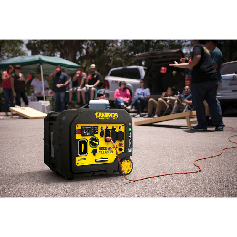 Champion 5500-Watt Dual Fuel Inverter Generator with CO Shield image number 2