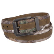 Realtree Men's 1.5" Reversible Feather-Edge Belt with Center Overlay