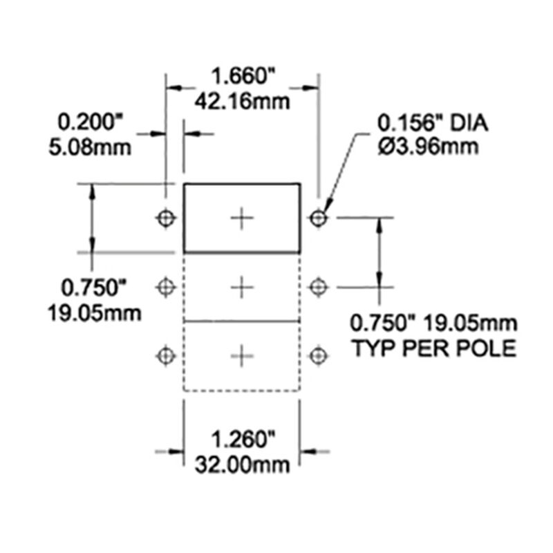 Blue Sea AC/DC Circuit Breaker A-Series Flat Rocker Switch, Single Pole, 20A image number 3