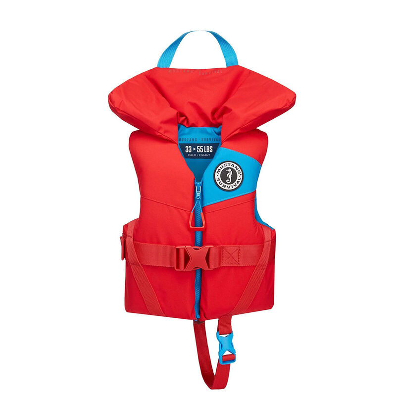 Mustang Child Lil Legends Foam Vest - Personal Floatation Device, Life Vest, Imperial Red image number 1