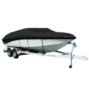 Covermate Sharkskin Plus Exact-Fit Cover for Crestliner Rampage 1800 Rampage 1800 No Shield Bimini Stored Aft O/B