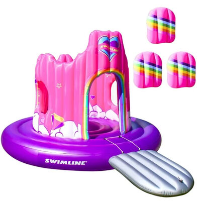 Swimline Giant Unicorn Castle Island Water Inflatable