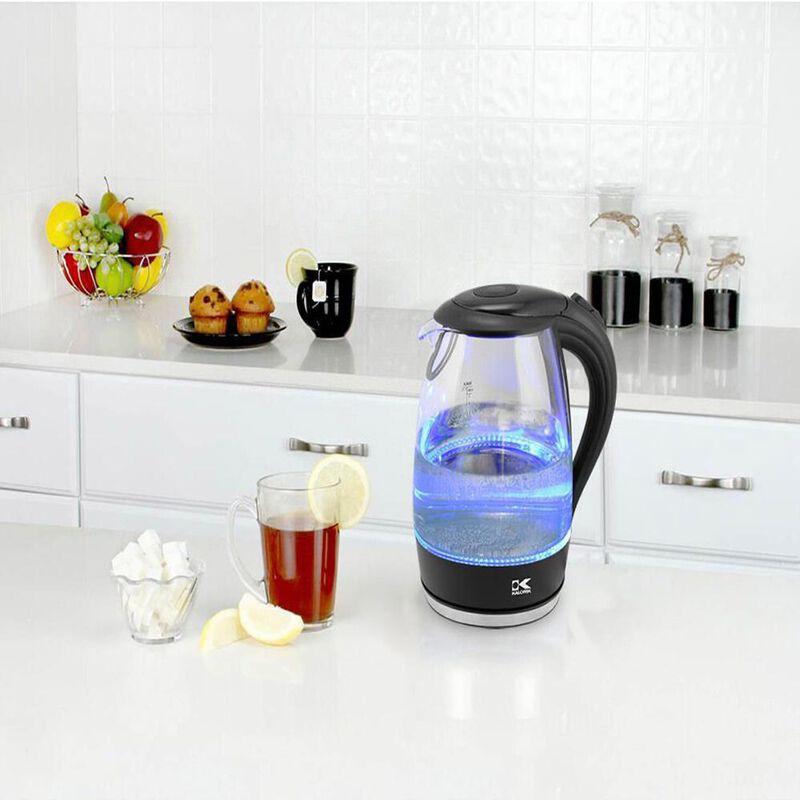 Kalorik Glass Water Kettle with Blue LED lights image number 2