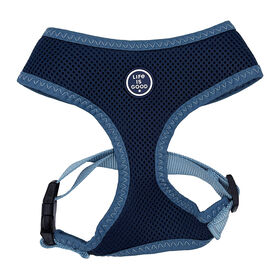 Life is Good Mesh Dog Harness, Medium, Blue