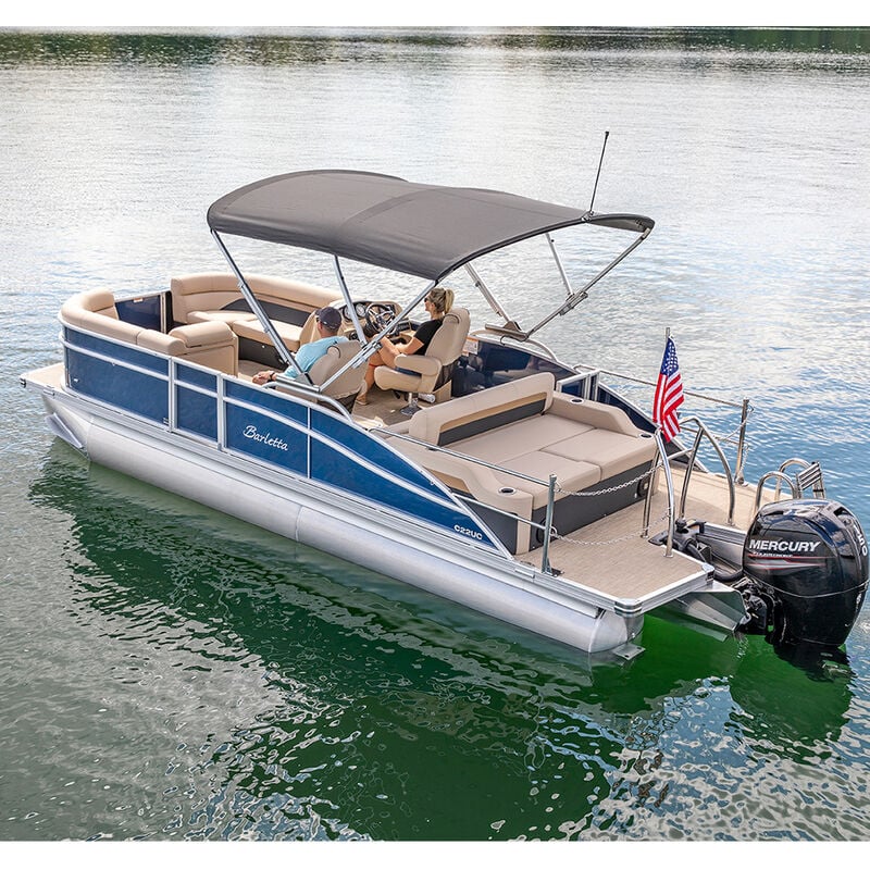 SureShade Power Automatic Bimini Top For Pontoon And Deck Boats w/Anodized Aluminum Frame image number 23