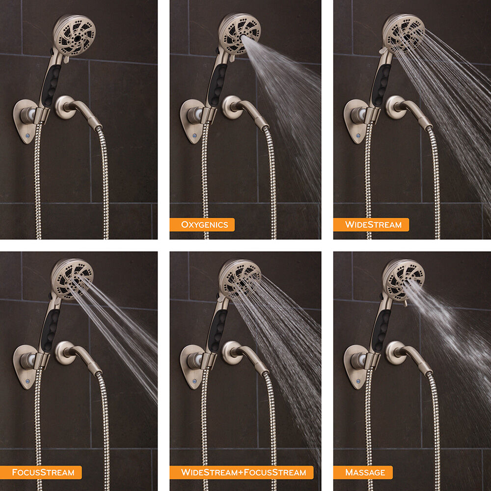 Oxygenics Fury RV Handheld Shower Head Brushed Nickel