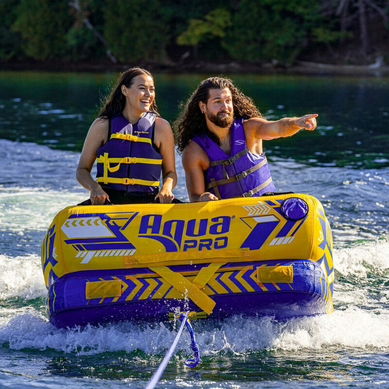 Aqua Pro 65" 2-Rider Chariot Towable Tube image number 7