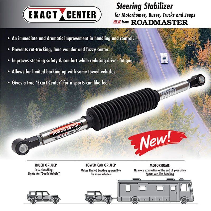 Roadmaster 481110 Exact Center Stabilizer&mdash;Jeep Gladiator JT & Wrangler JK, JK, JL, LJ, TJ image number 2