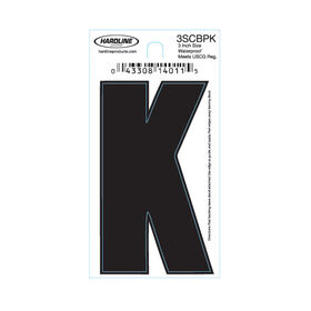 Hardline 3" Vinyl Boat Lettering 3SCBPK