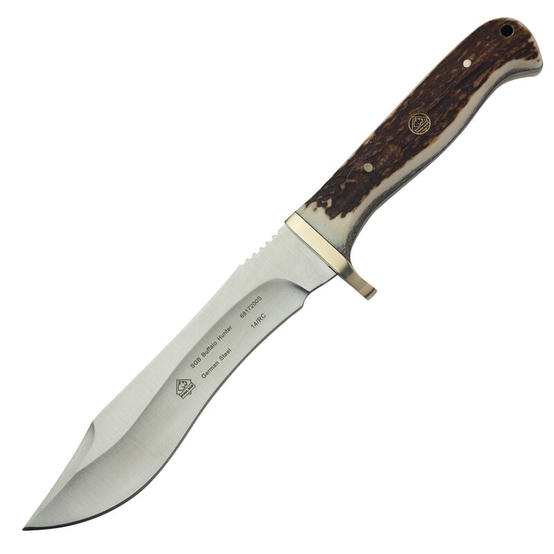 Puma SGB Buffalo Hunter Stag Fixed Blade Knife image number 1