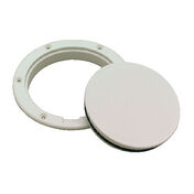 Pry-Up White Deck Plate, 4" I.D.