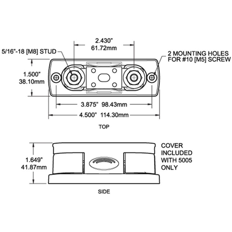 Blue Sea ANL Fuse Block, 300A w/Cover image number 3