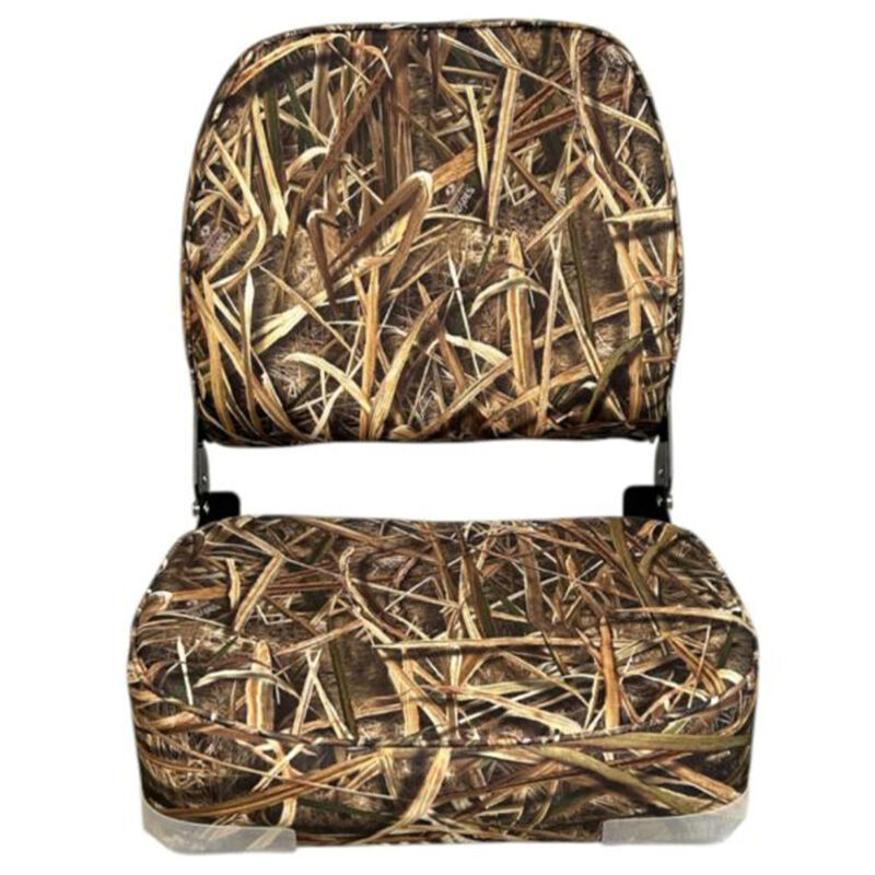 Horizon Manufacturing 18.5" Boat Seat Fold Down Low Back - Camo Shadow Grass Blades image number 3